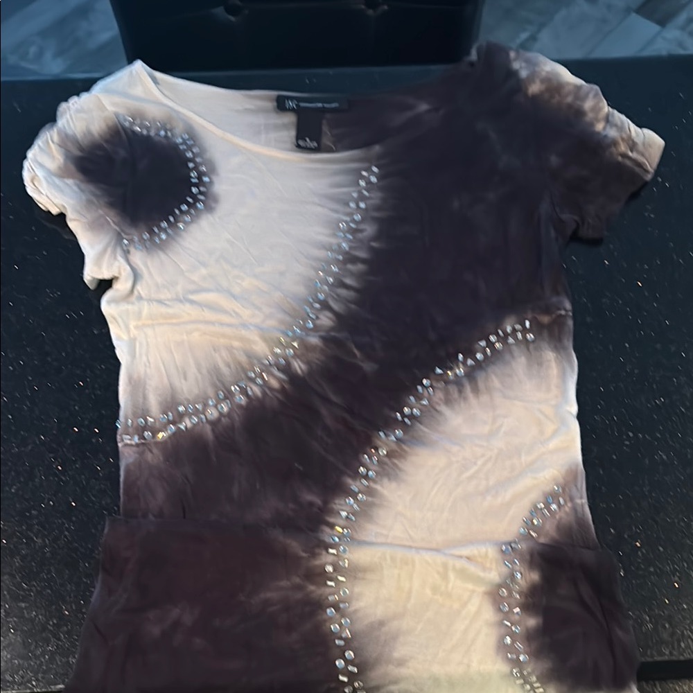 INC International Concepts Tie-Dye Short Sleeve T-Shirt